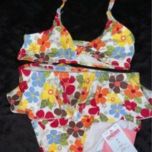 New Gymboree 3T Island Getaway Bikini Girls Flower Swimsuit